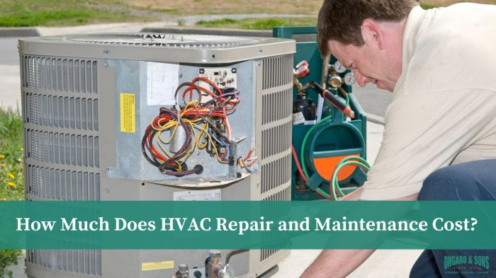 How Much Does HVAC Repair and Maintenance Cost? - Ongaro and Sons How Much Does HVAC Repair and Maintenance Cost? - Ongaro and Sons